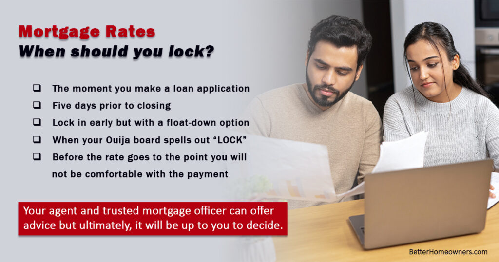 When Should You Lock Your Mortgage Interest Rate?